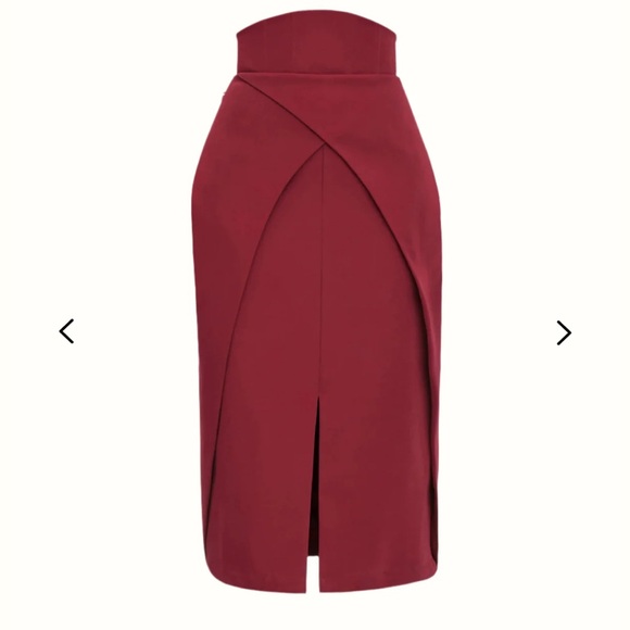 NWT Andrea Iyamah Sita Corset Midi Skirt in Plum sz XXL/14 Siren High Fashion - Picture 1 of 16